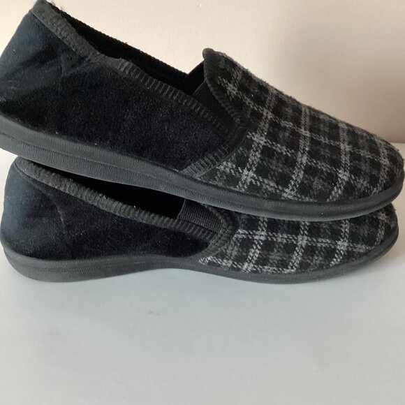 George Men's Slip-on Slippers Size 9 Warm Comfy Loafers House Shoes - Picture 5 of 10